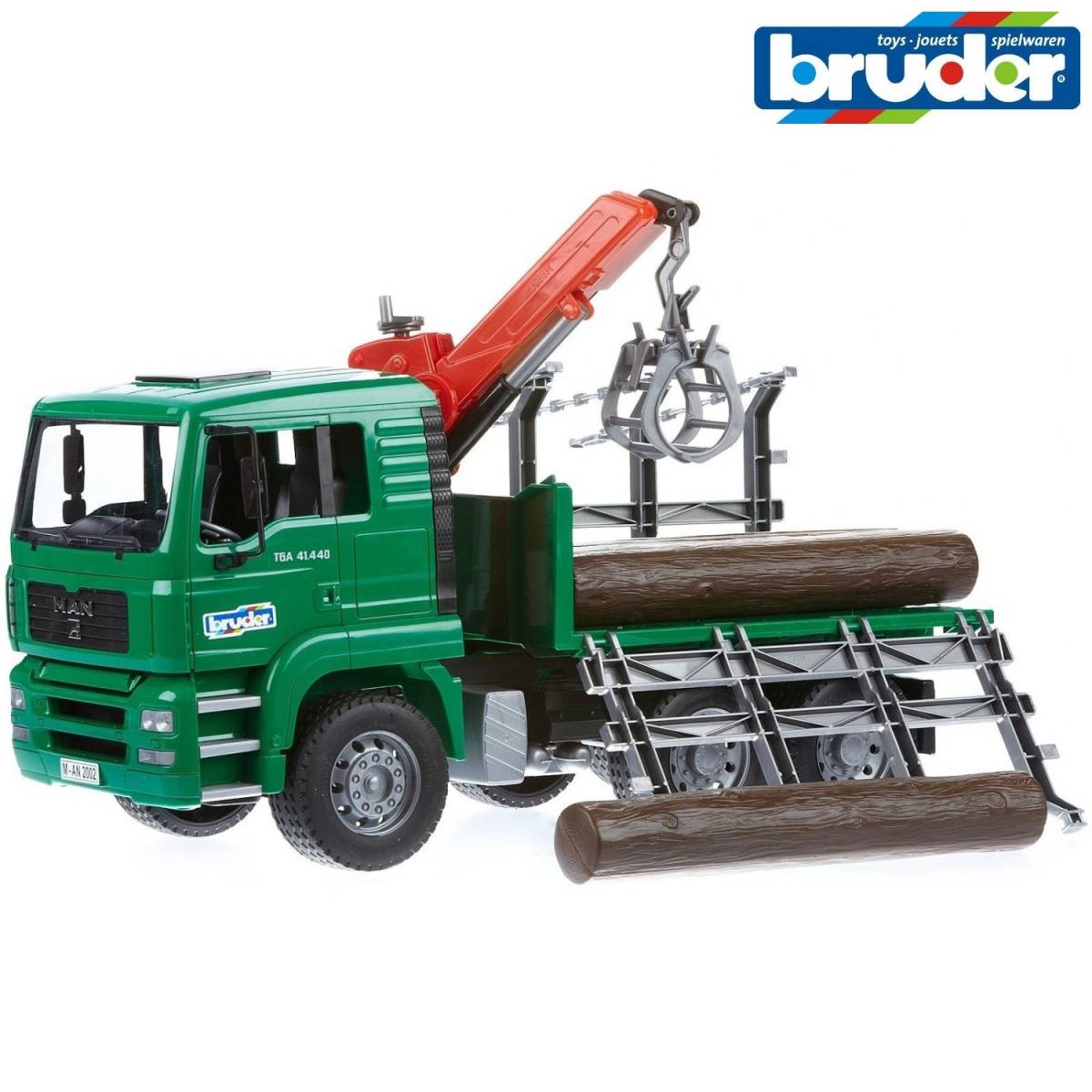 Camion transport lemne cu incarcator 02769 Bruder