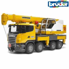 Autocamion Scania R cu macara  Liedherr 03570 Bruder