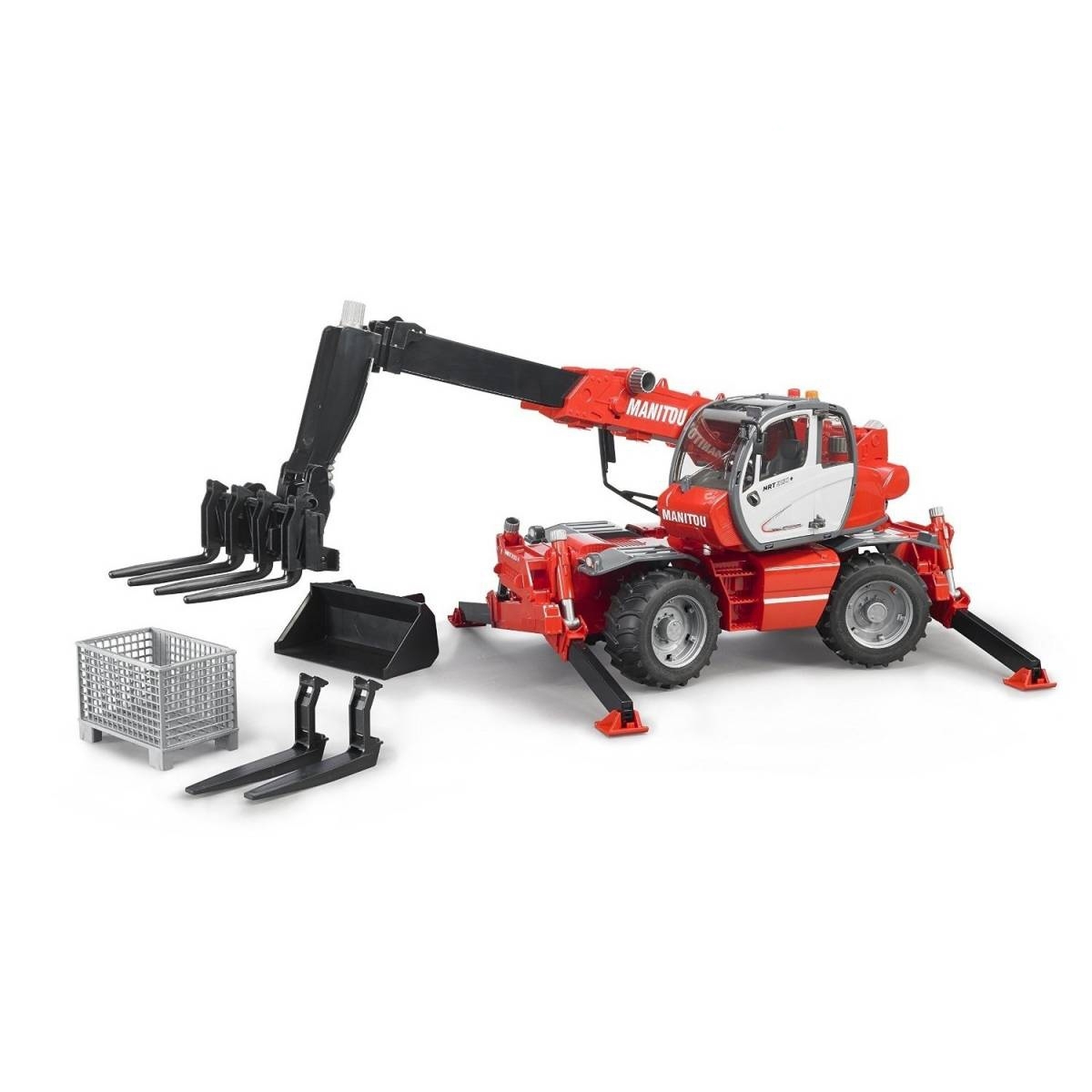 Incarcator telescopic Manitou MRT 2150 cu accesorii 02129 Bruder