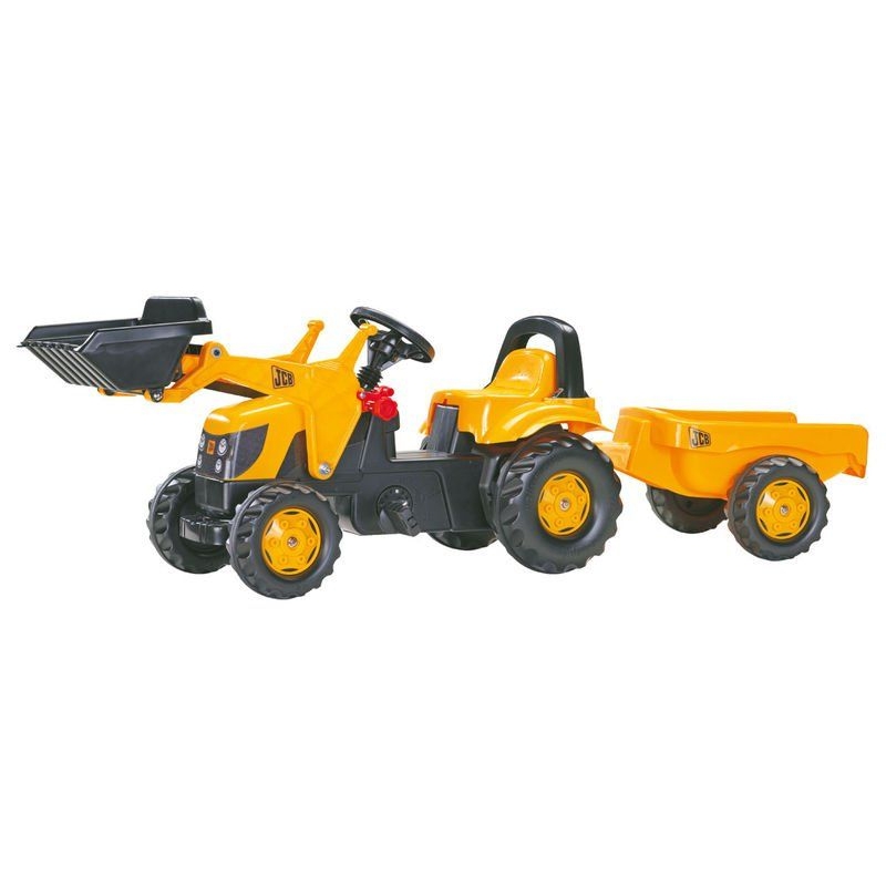 Tractor JCB cu frontlader si cu remorca 023837 Rolly Toys
