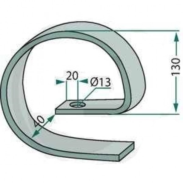 Arc intaritor 32x10mm diametru orificiu 13mm