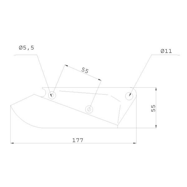 Brazdar pentru semanator 3378100, 99.LM-02 Lemken Hassia