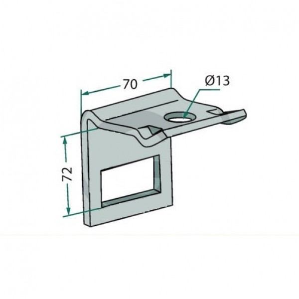 Brida arc pentru cultivator