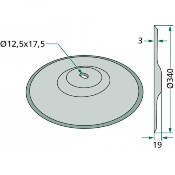 Disc brazdar pentru semanator N164594 John Deere