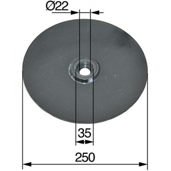 Disc flexibil pentru semanator 495195 Accord / Kverneland