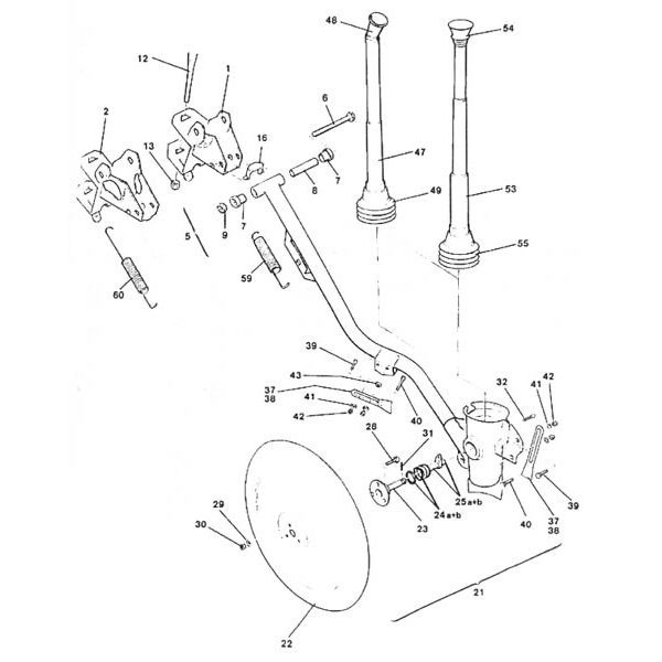 Lagar pentru brazdar cu role 3457400, 3384400 Amazone