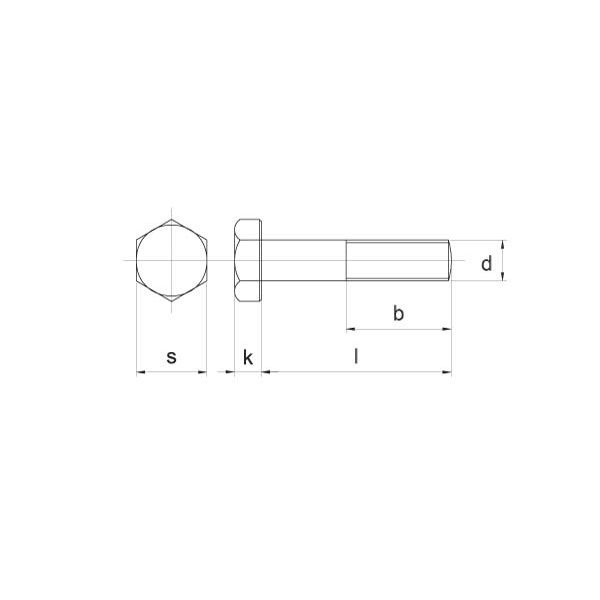 Surub M12 x 1,25 x 45 mm