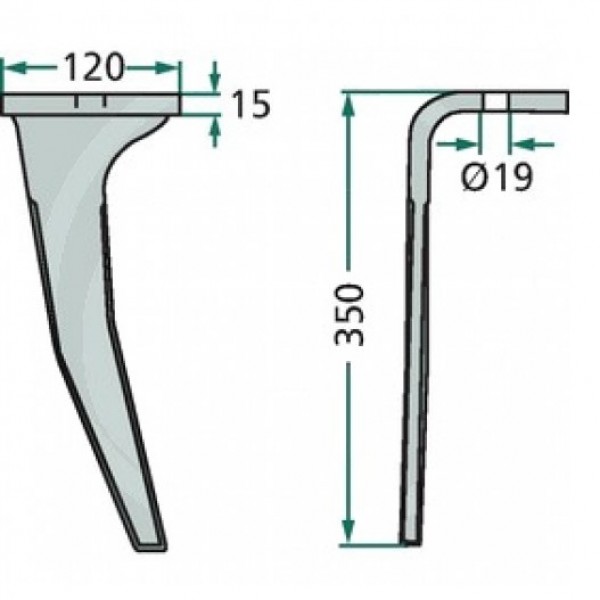 Cutit pentru grapa rotativa 6575300 Amazone