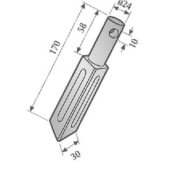 Cutit pentru grapa rotativa E-35920, 00035920 Rau