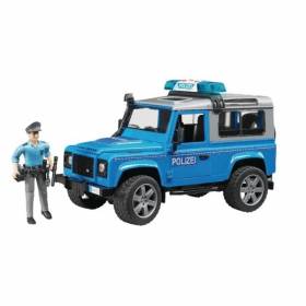 Masina de Politie Land Rover Defender cu politist 02597 Bruder
