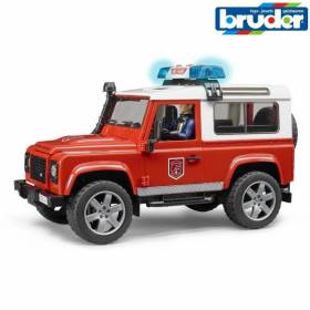 Masina de Pompieri Land Rover Defender cu figurina 02596 Bruder