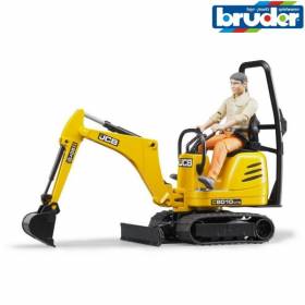 Micro excavator JCB 8010 cu muncitor 62002 Bruder