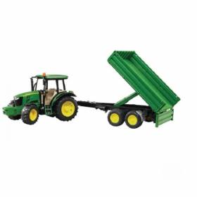 Tractor John Deere 5115M cu remorca 02108 Bruder