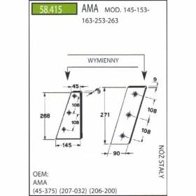 Cutit Piston Pentru AMA 145, 153, 163, 253, 263