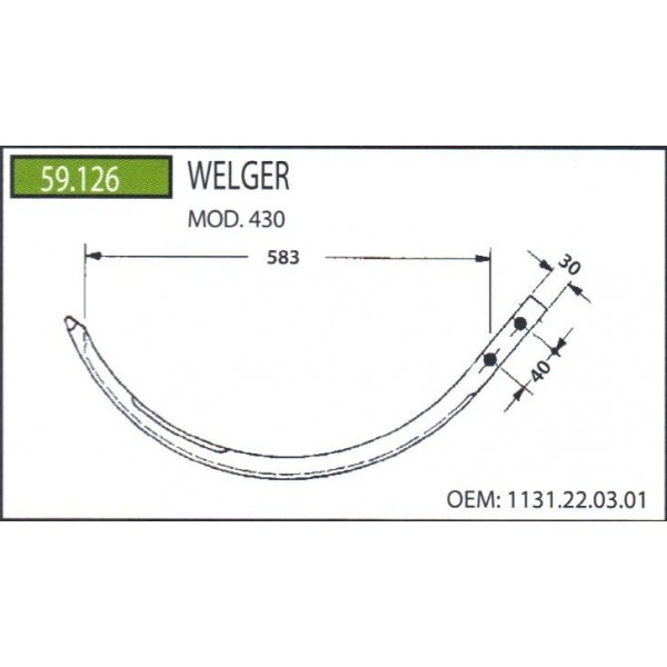 Ac presa aluminiu Welger Typ: 430