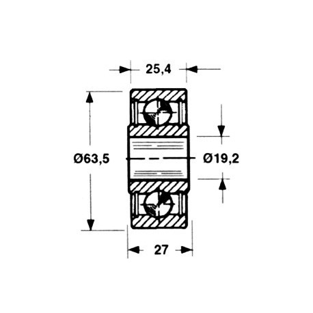 Rola piston pentru presa John Deere 8680