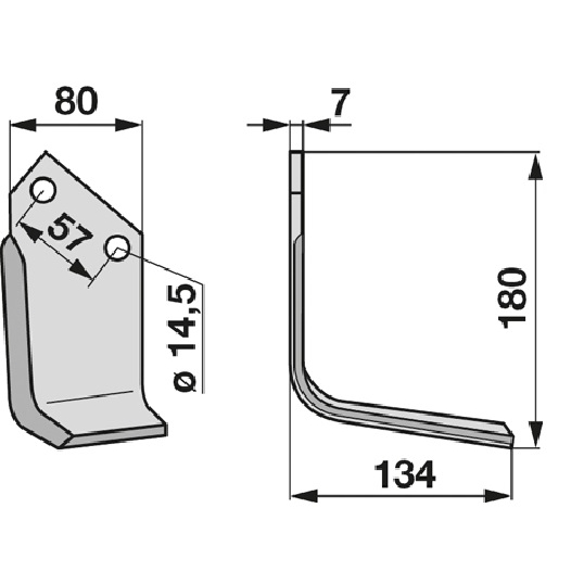 Cutit pentru freza rotativa 422512 Celli