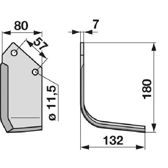 Cutit pentru freza rotativa 624400 Howard