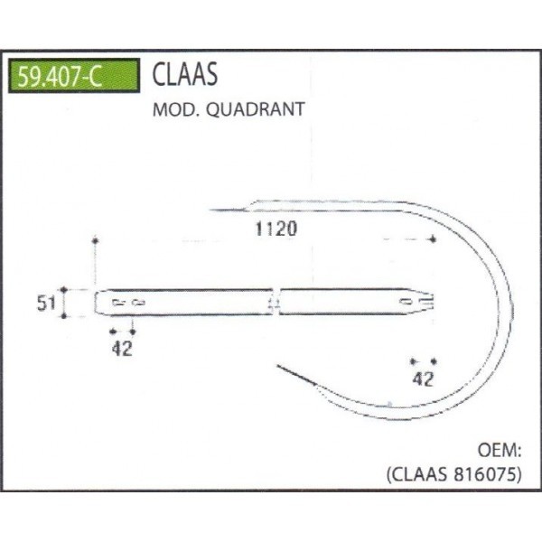 Tabla Pick-up Class Rollant. 42,45,46, QUAD. 1100,1150,1200,2100