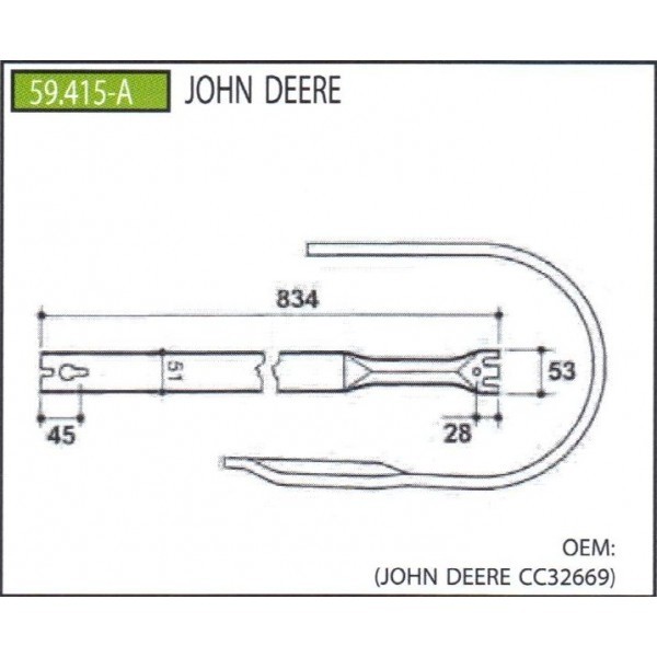 Tabla Pick-Up John Deere
