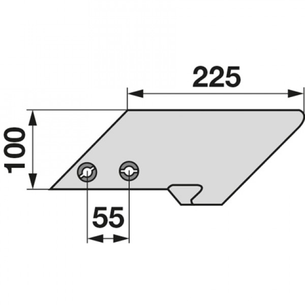 Varf brazdar pentru plug 302490 Eberhardt