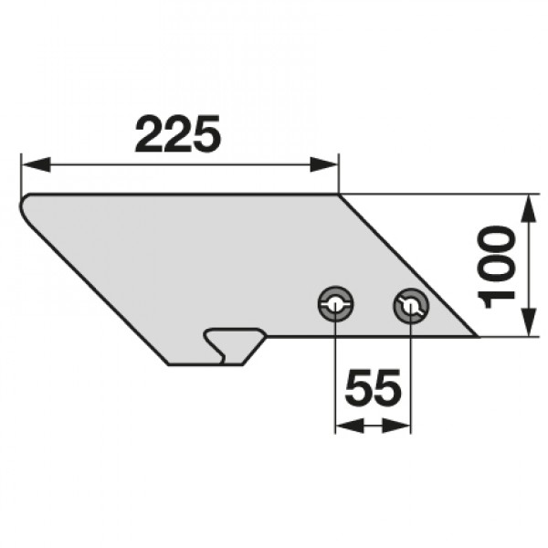 Varf brazdar pentru plug 302491 Eberhardt