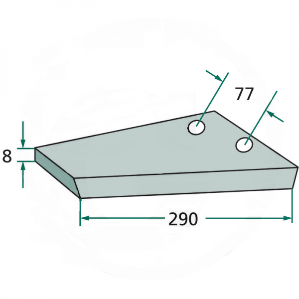 Brazdar cu aripi pentru plug Pottinger 939502201: dreapta