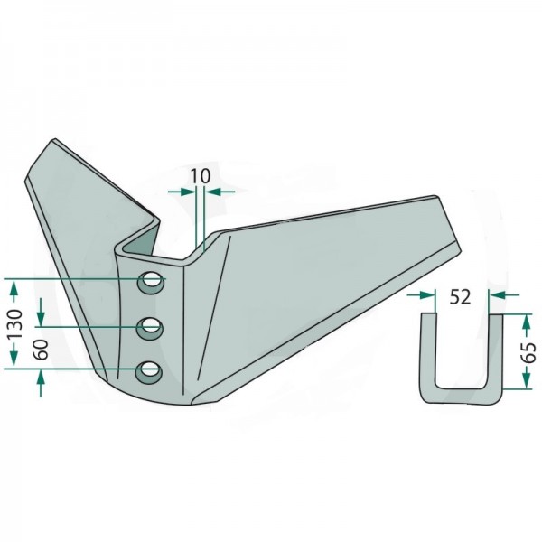 Brazdar cu aripi pentru cultivator Kerner 0292275