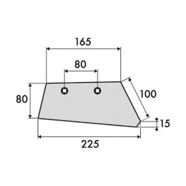 Brazdar depunator ingrasamant T2U-T2MG, 014501007, stanga