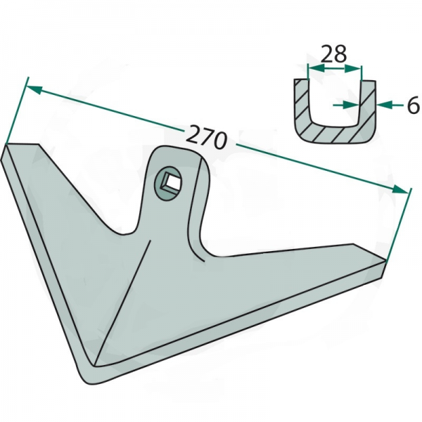 Brazdar laba de gasca 3000236