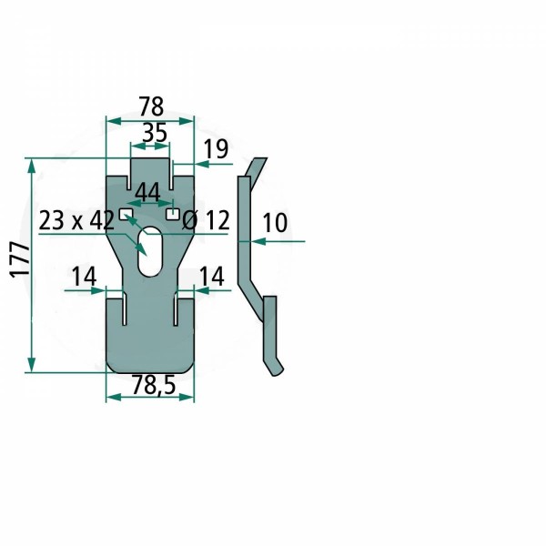 Placa blocare pentru cultivator Vogel&Noot G0350002