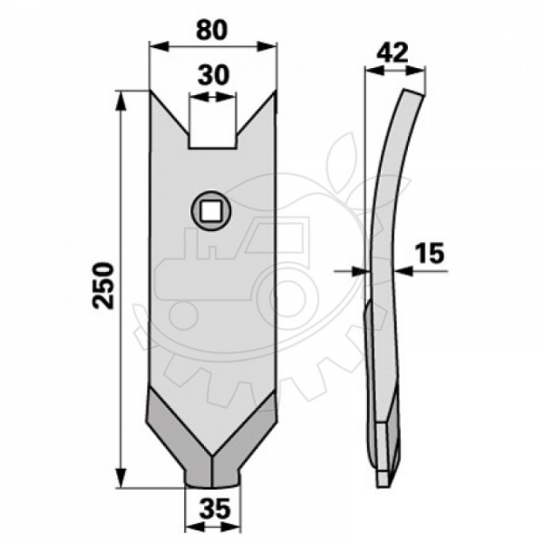 Varf de brazdar sormaitat Lemken 3374441 K8P