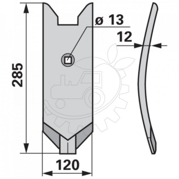 Varf de brazdar sormaitat Lemken 3374443 K12P