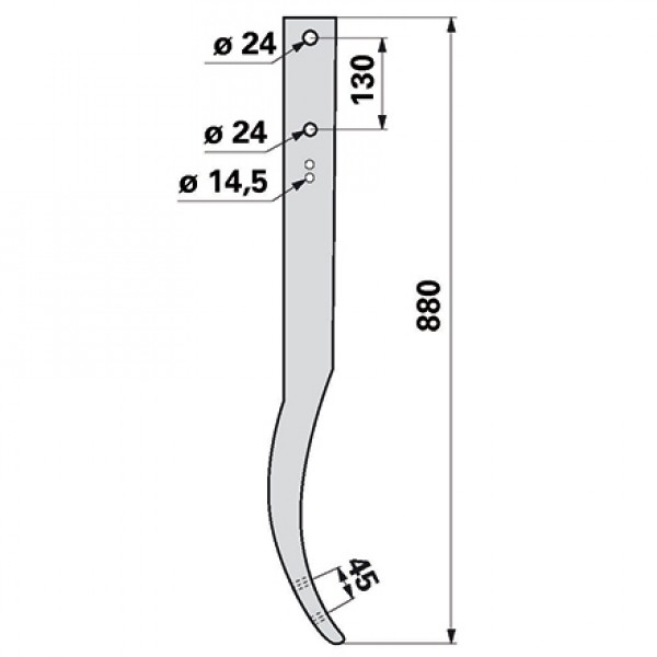 Arc cultivator pentru Lemken 4653680