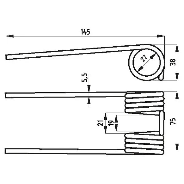 Arc Pick-Up pentru presa Krone 937920, 60010816, 938158