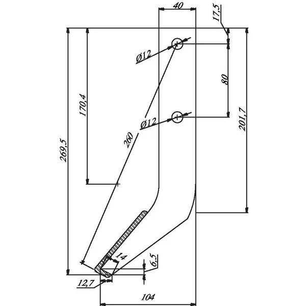 Cutit freza rebilonat cartofi placat RRT18198