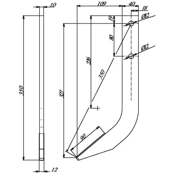 Cutit freza rebilonat cartofi placat RRT3700