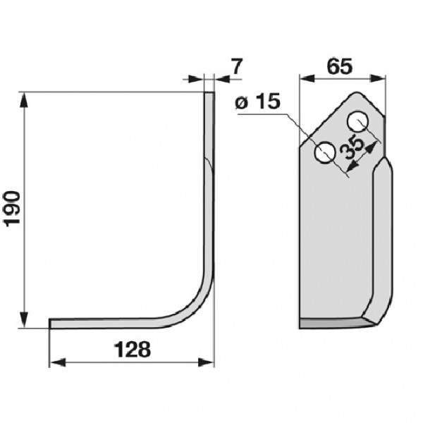 Cutit pentru freza rotativa 035435.0 Krone