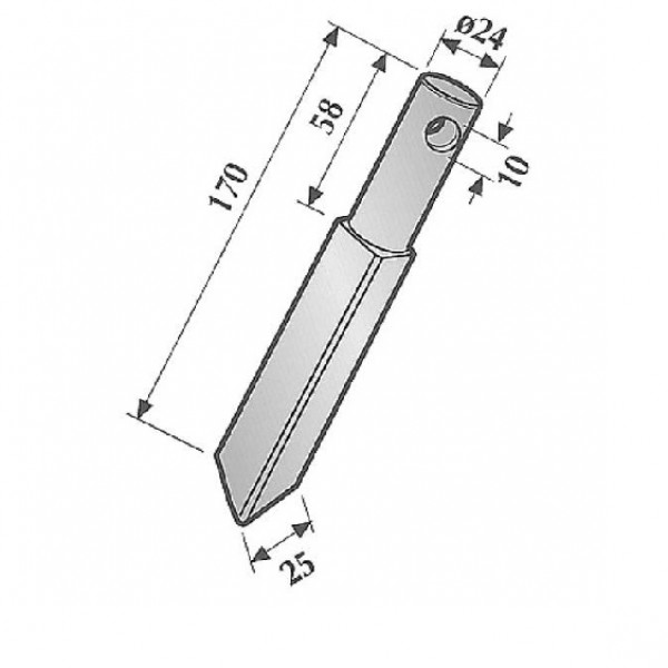 Cutit pentru grapa rotativa E-23374, 00023374 Rau