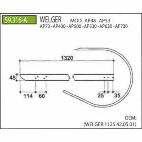 Tabla Pick-Up Pentru Welger, AP48, AP400, AP53, AP500,AP530 ,AP630, AP73, AP730