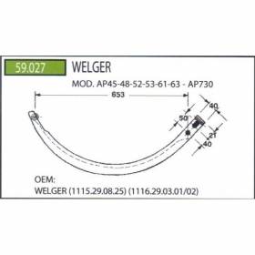 Ac presa aluminiu Welger AP45-AP48, AP52-53, AP61-63, AP730