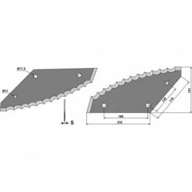 Cutit pentru vagon amestec furaje Jf-Stoll 70-332