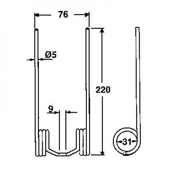 Deget pick-up pentru presa John Deere C11427