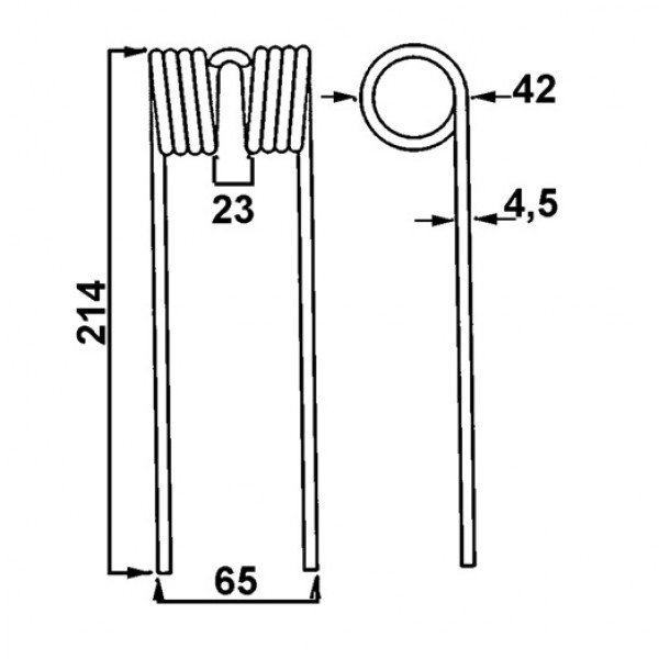 Deget pick-up pentru presa John Deere E41833, DC20386