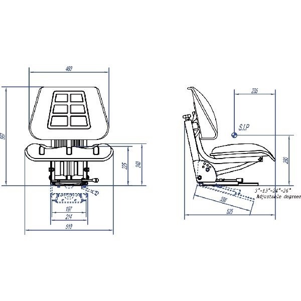 Scaun tractor universal