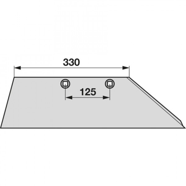 Lama brazdar pentru plug Niemeyer 024106 (SH 15 G): dreapta