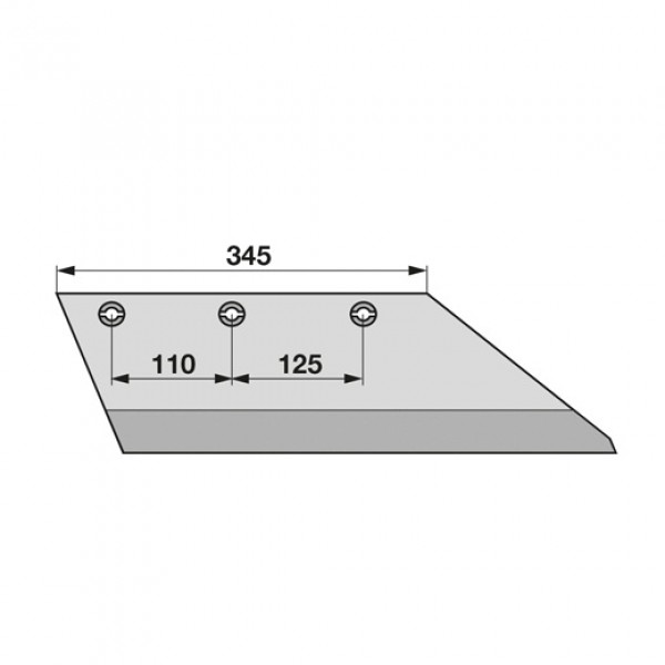 Lama brazdar pentru plug Niemeyer 024122 (NH 6 G): dreapta