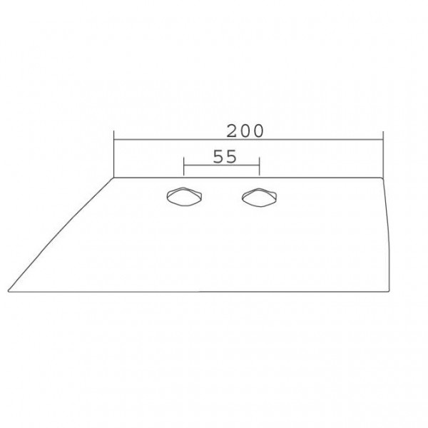 Brazdar antetrupita pentru plug Gassner 11826 (DR 73 / DA 70): dreapta