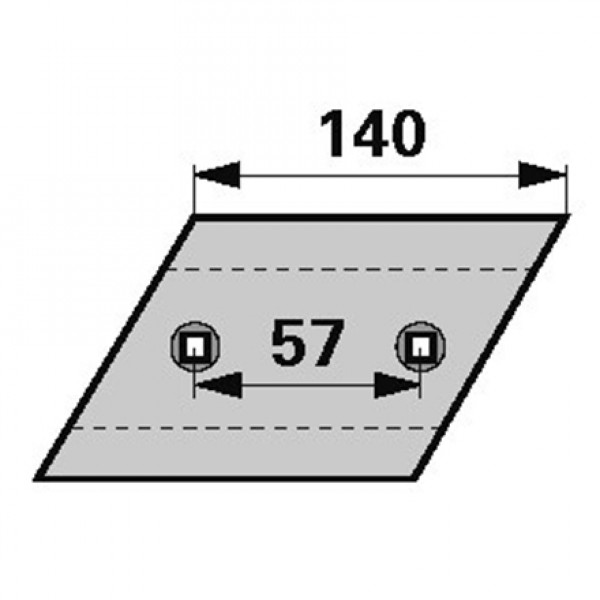 Brazdar antetrupita pentru plug Gassner 11833: stanga