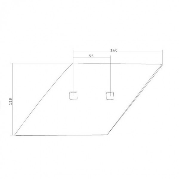 Brazdar antetrupita pentru plug Gassner 11834 (DA 20 / DA 30): dreapta